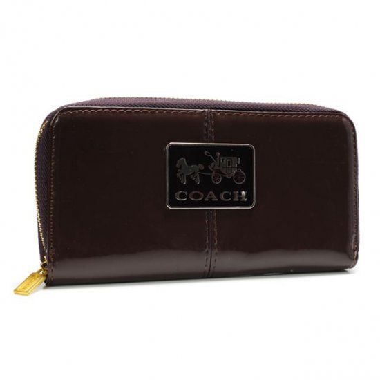 Coach Madison Smooth Large Coffee Wallets AGY | Coach Outlet Canada